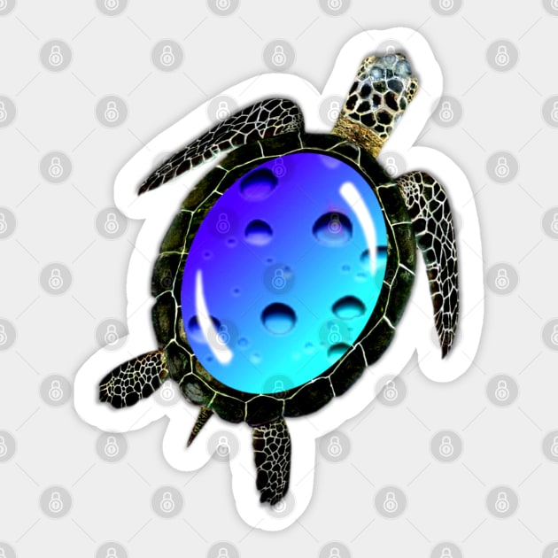 Water Turtle Sticker by KC Morcom aka KCM Gems n Bling aka KCM Inspirations